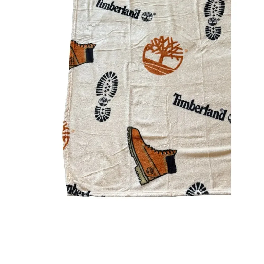 Timberland Fleece Throw Blanket Plush Soft Cozy Camping Cabin Lodge NEW 42x60
